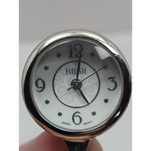 Ecclissi Sterling Silver .925 Heart Bracelet Watch Live Laugh Love New Battery - Picture 4 of 11